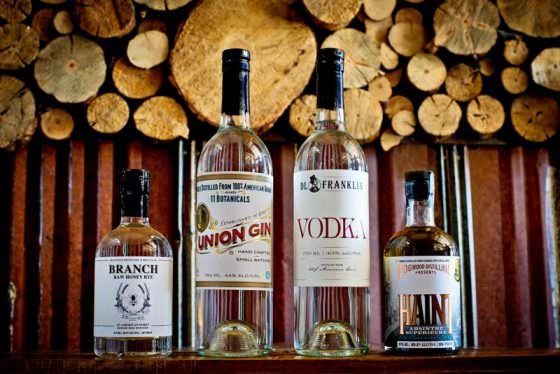 Dogwood Distilling liquor display