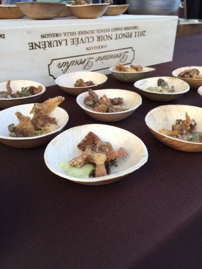Crispy smoked oyster mushroom