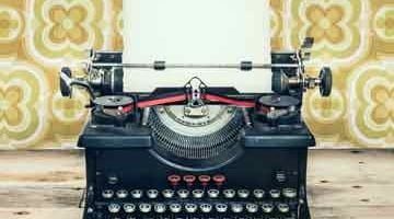 Typewriter - writing