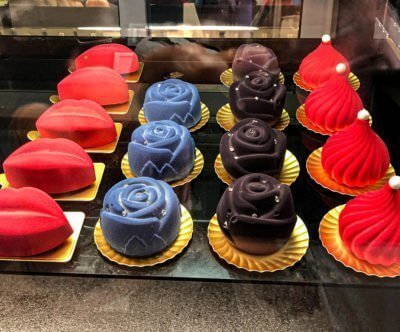 Pastry Case at La Rose Patisserie in Beaverton